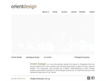 Tablet Screenshot of orientdesign.com.sg
